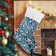 thumbnail image 5 of Coolnut 17.7 Inch Christmas Stockings, 1 PCS Skull Pentagram Presonalized Large Stocking Sock for Family Holiday Xmas Party Decorations, 5 of 7