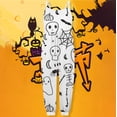 thumbnail image 4 of Combinaison pour Filles Tout-Petits Tenue de Jeu Coloriage Décontractée Été Printemps Automne Pyjamas, 4 of 4