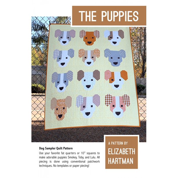 The Puppies Quilt Pattern by Elizabeth Hartman EH057