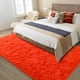 thumbnail image 2 of Alfombra Merelax Shaggy Area de felpa, 152 x 244 cm, antideslizante, naranja y rojo, 2 of 7