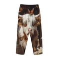 thumbnail image 5 of Balery Cow With Butterflies print Women's Pajama Pants,Ultra Lightweight Pjs,Lounge Pant-Small, 5 of 9