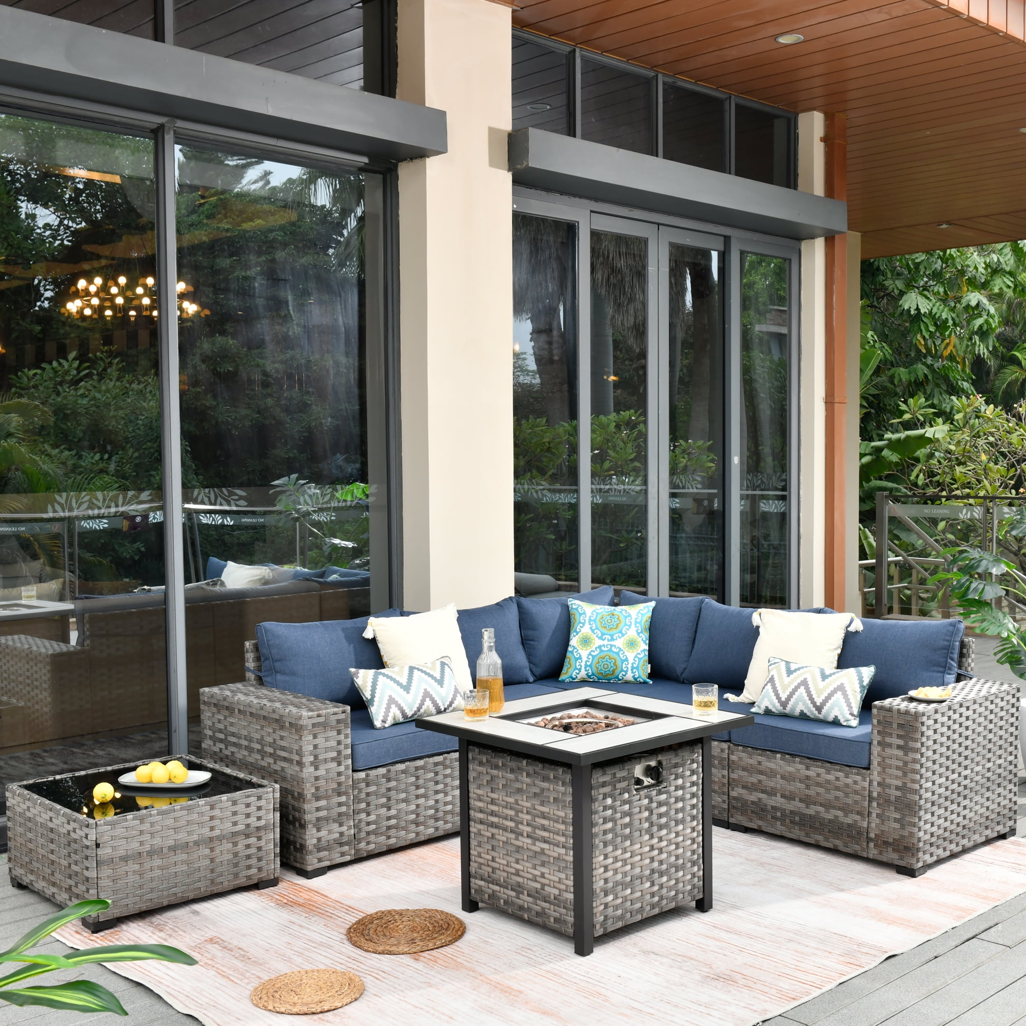 Better Homes Gardens Brookbury 4Piece Wicker Sectional Sofa Set