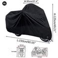 thumbnail image 4 of Funda para Motocicleta Impermeable Protector 190T Resistente al Agua con Protección UV XL, 4 of 7
