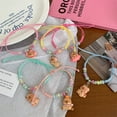 thumbnail image 3 of 2pcs Macaron Color Bracelet With Cartoon Capybara Designs Safe Plastic Material And Adjustable Strap Great Gift, 3 of 5