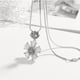 thumbnail image 3 of Collar Yuyangstore Colgante de Cristal Plata 5.3x3.2cm, 3 of 8