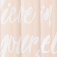 thumbnail image 5 of Decorative Believe in Yourself Print - Easy Care Fabric Shower Curtain with Reinforced Buttonholes, for Bathroom Showers, Stalls and Bathtubs, Machine Washable - 72" x 72" - Light Pink/White, 5 of 6