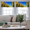 thumbnail image 5 of LALILO Kitchen Curtain Valance Trees Tokyo Autumn Yellow Rod Pocket Window Curtain 52"x 18" Set of 2, 5 of 7