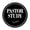Black, variant on Signs ByLITA Circle Pastor Study Sign (Brushed Gold) - Small