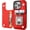 Red, variant on MYKOMI Compatible with iPhone 16 Pro Wallet Case with Card Holder, PU Leather Kickstand Card Slots Case, Double Magnetic Clasp and Durable Shockproof Cover 6.3 Inch