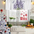 thumbnail image 6 of 2 Pack Valances for Windows, Purple Lavender Window Valances for Living Room/Bedroom/Bathroom, Pastoral Botanical Floral Dragonfly Light Filtering Kitchen Curtain Valance 42"W x18" L, 6 of 9