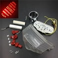 thumbnail image 3 of HTT Motorcycle Led Tail Light Brake Light with Integrated Turn Signals Indicators For 2004-2009 Yamaha Fz6 Fazer 600 Clear, 3 of 4
