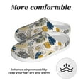 thumbnail image 6 of Wukai Hawaiian Style Print Women's Indoor Bedroom Slipper Slip On Shoes, Unisex House Shoes with Anti-Skid Sole for Men, Gift for Women Men-39/40, 6 of 7