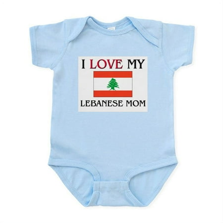 

CafePress - I Love My Lebanese Mom Infant Bodysuit - Baby Light Bodysuit Size Newborn - 24 Months