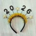 thumbnail image 2 of Xoxingysm Event & Party 2026 Headband New Year Accessories for Women Girls Winter Christmas Non Headbands, 1 Headband, 2 of 6