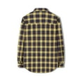 thumbnail image 4 of IROINNID Reduced Button Down Shirts for Men The New Regular-fit Long-Sleeve Plaid Flannel Shirt,Yellow, 4 of 9