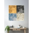 thumbnail image 2 of Colors Of Moon Poster Wall Art, Modern Wall Decor, 16x16 UNFRAMED, 2 of 3