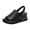 Black, variant on Women's We𝖽ge Sandals Adjustable Buckle Strap Slippers Summer Fashion Outdoor Shoes Breathble Non-S𝗅ip Sandles Comfortable Open Back Slides