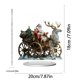 thumbnail image 3 of Letrero decorativo acrílico navideño de Papá Noel en 2D, multicolor, para colgar en el escritorio, decoración festiva para el hogar, etiqueta de regalo, tarjeta de mesa, acento de fiesta de, 3 of 6