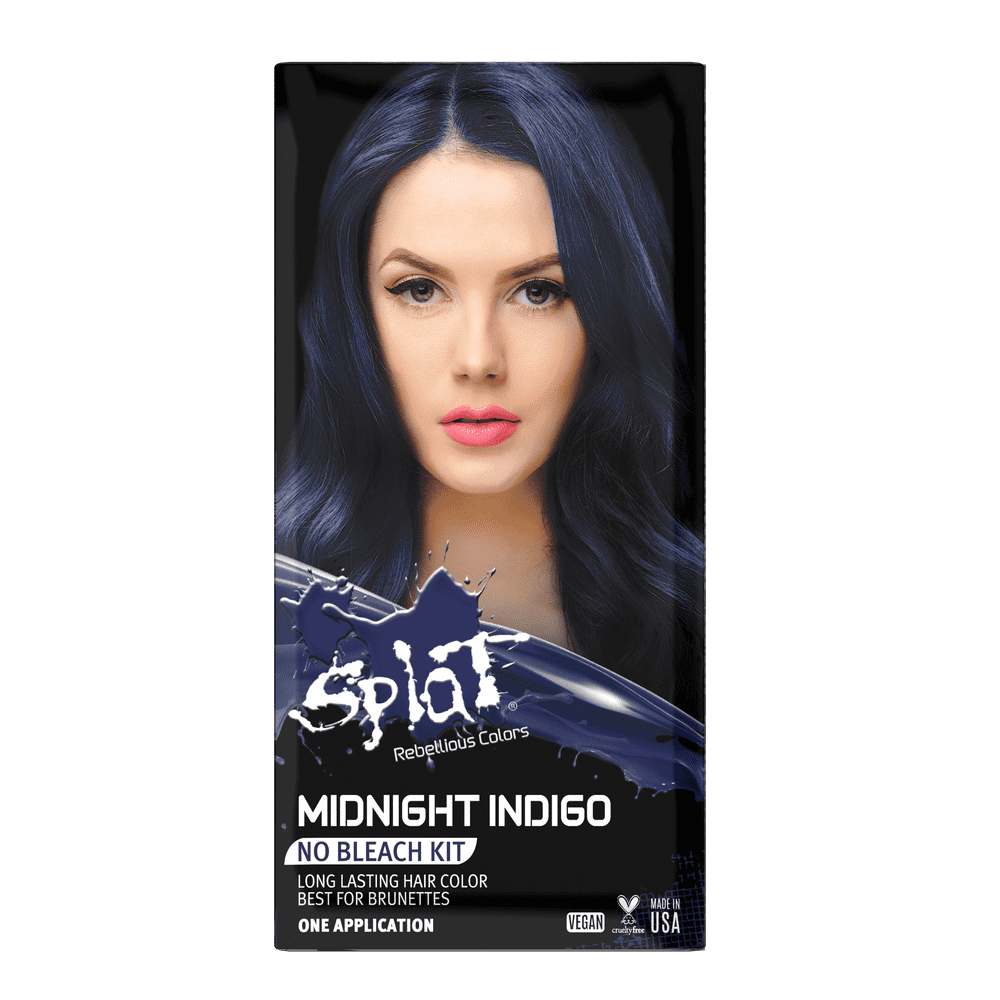 Splat Midnight Indigo Hair Dye, SemiPermanent Blue Color