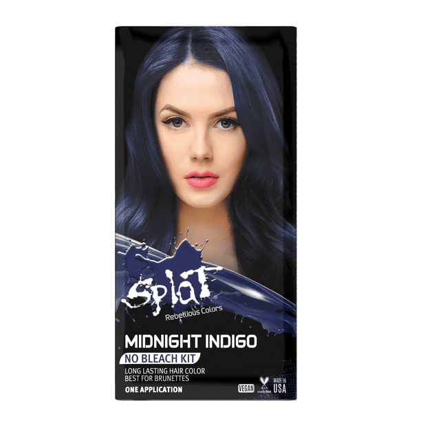 Splat Midnight Indigo Hair Dye, Semi-Permanent Blue Color - Walmart.com