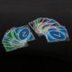 thumbnail image 3 of Juego de cartas UNO, 108 cartas, impermeable, PVC, transparente, juego de cartas para niños, juego número uno para la familia F, 3 of 5