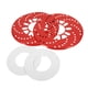 thumbnail image 1 of Cubierta de rotor de freno de disco, 2 piezas/juego Cubiertas decorativas de ajuste de rotor de freno de disco de aluminio automático Retrofit 26cm(rojo), 1 of 9