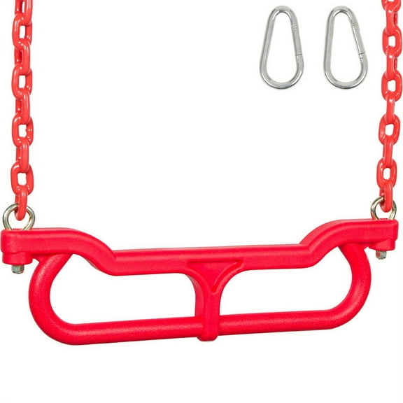 Swing Set Stuff Inc. Combo Trapeze with 3.5 Ft. Coated Chain (Red)