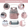 thumbnail image 6 of Anoak Baby Diaper Bag Backpack with Changing Station, Large Capacity, Stroller Straps and USB Charging Port, Baby Registry Search for Boys & Girls, 6 of 7