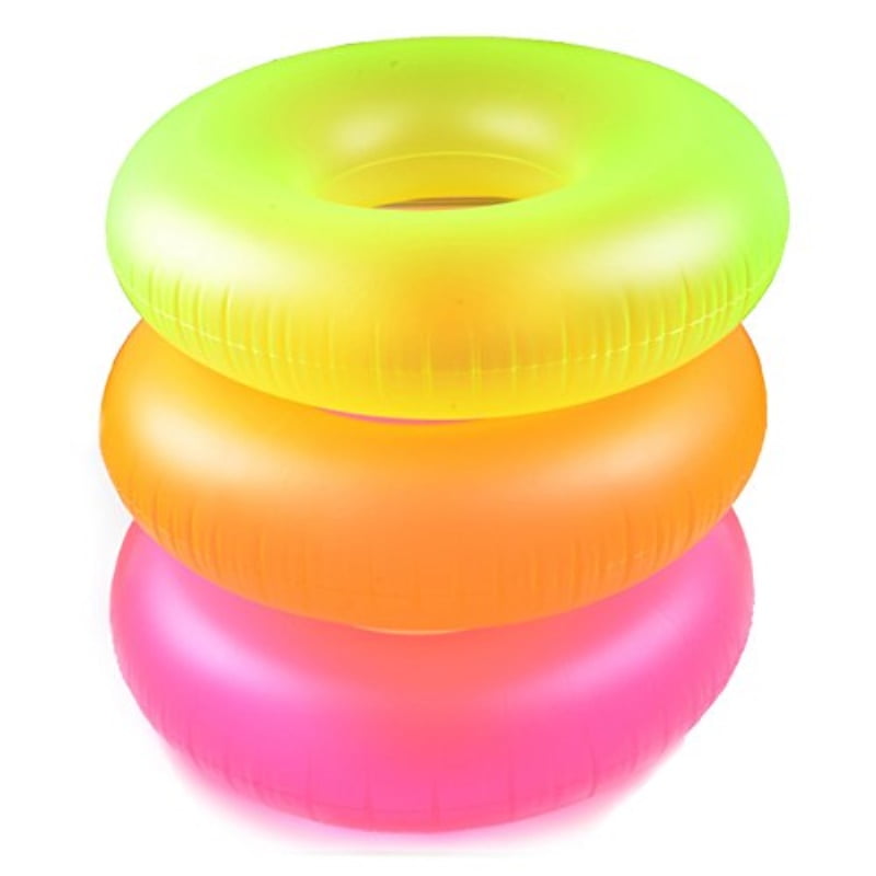 3 Pack Intex Neon Frost Swim Tubes Inflatable 36