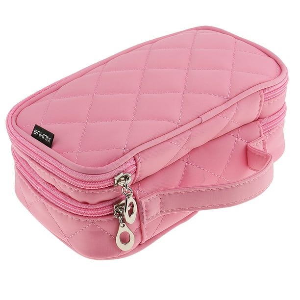 de Maquillaje de Almacenamiento de Organizador de Tocador para Mujer Rosado