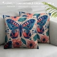 thumbnail image 2 of Throw Pillow Covers Home Decor Pillow Cases Decorative Inches Outdoor Cushion Couch Sofa Pillowcases Vintage Retro Moth Bohemian Spring Butterfly, 2 of 5
