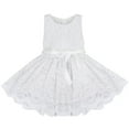 thumbnail image 5 of MSemis Kids Lace Princess Flower Girl Dress for Junior Teens Toddler Wedding Birthday Party, 5 of 7