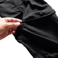 thumbnail image 6 of YABCSAZ Mens Convertible Cargo Pants Quick Dry Zip Off Legs 2 in 1 Hiking Pants Elastic Waist Multi Pocket Lightweight Outdoor Pants Camping Fishing Mountain Climbing Tactical Pants Trousers Travel, 6 of 9