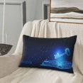 thumbnail image 5 of Pofeuu Futuristic Book Knowledge Print Polyester Microfiber Plush Pillowcases, Super Soft and Cozy Pillow Case Covers with Envelop Closure（Pillow core not included）-14"x20", 5 of 6