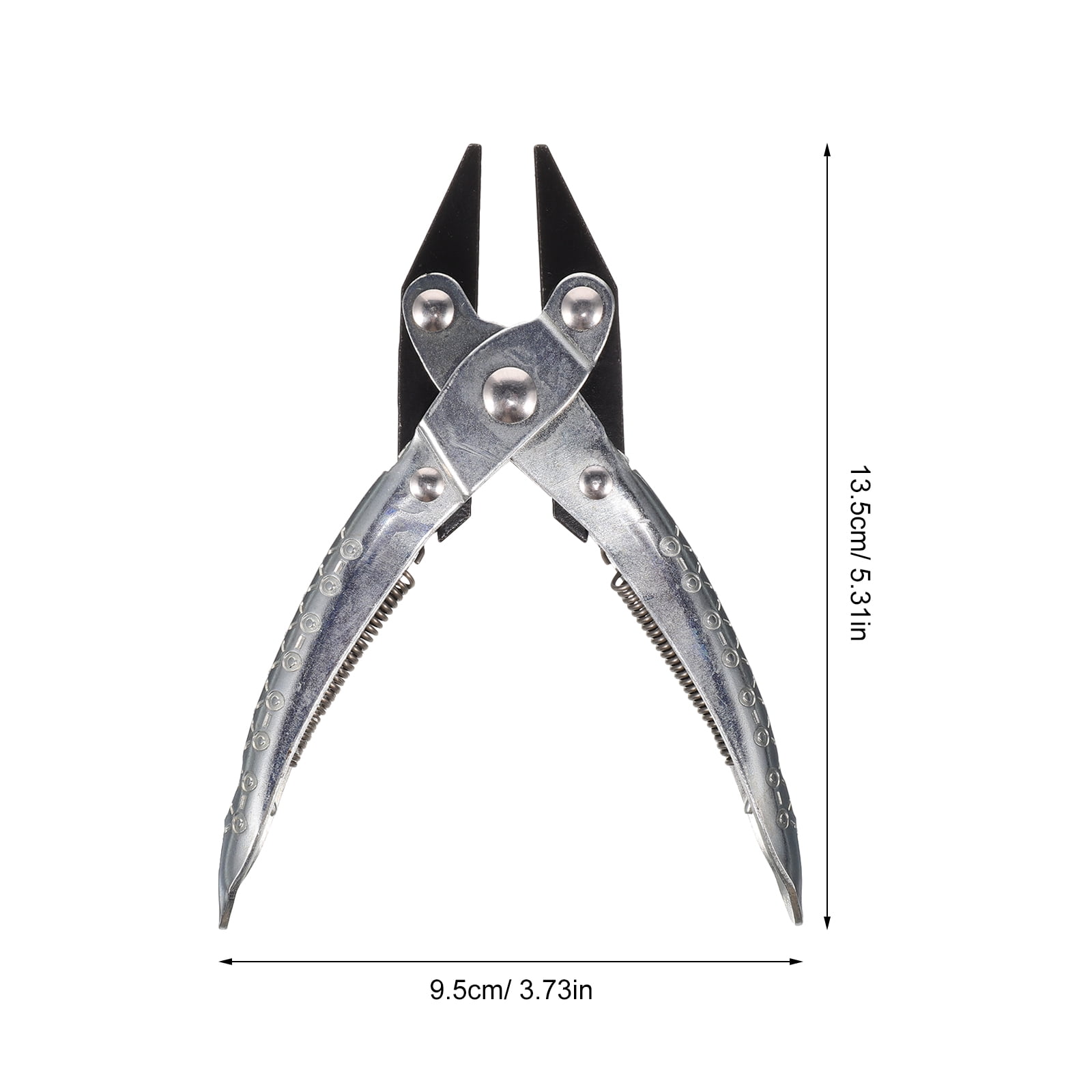 Baluue Precision Jewelry Repair Pliers with Flat Nose, Spring-Loaded Handles, Parallel for Detailed Small Crafting and Jewelry Work