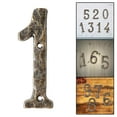 thumbnail image 4 of Home Number, Cast Iron Address Number for Shop Bathroom Sign Door Sign Plaque Ornament , B-1, Standard, 4 of 8
