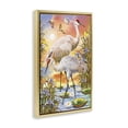 thumbnail image 3 of Stupell Industries Sandhill Cranes at Sunset Gold Framed Floater Canvas Wall Art design by Rosiland Solomon, 31 x 21, 3 of 9
