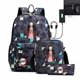 thumbnail image 1 of Nueva caricatura Anime Ghost Killing Blade Collection Usb carga estudiante bolsa hombres y mujeres ocio mochila de viaje, 1 of 2