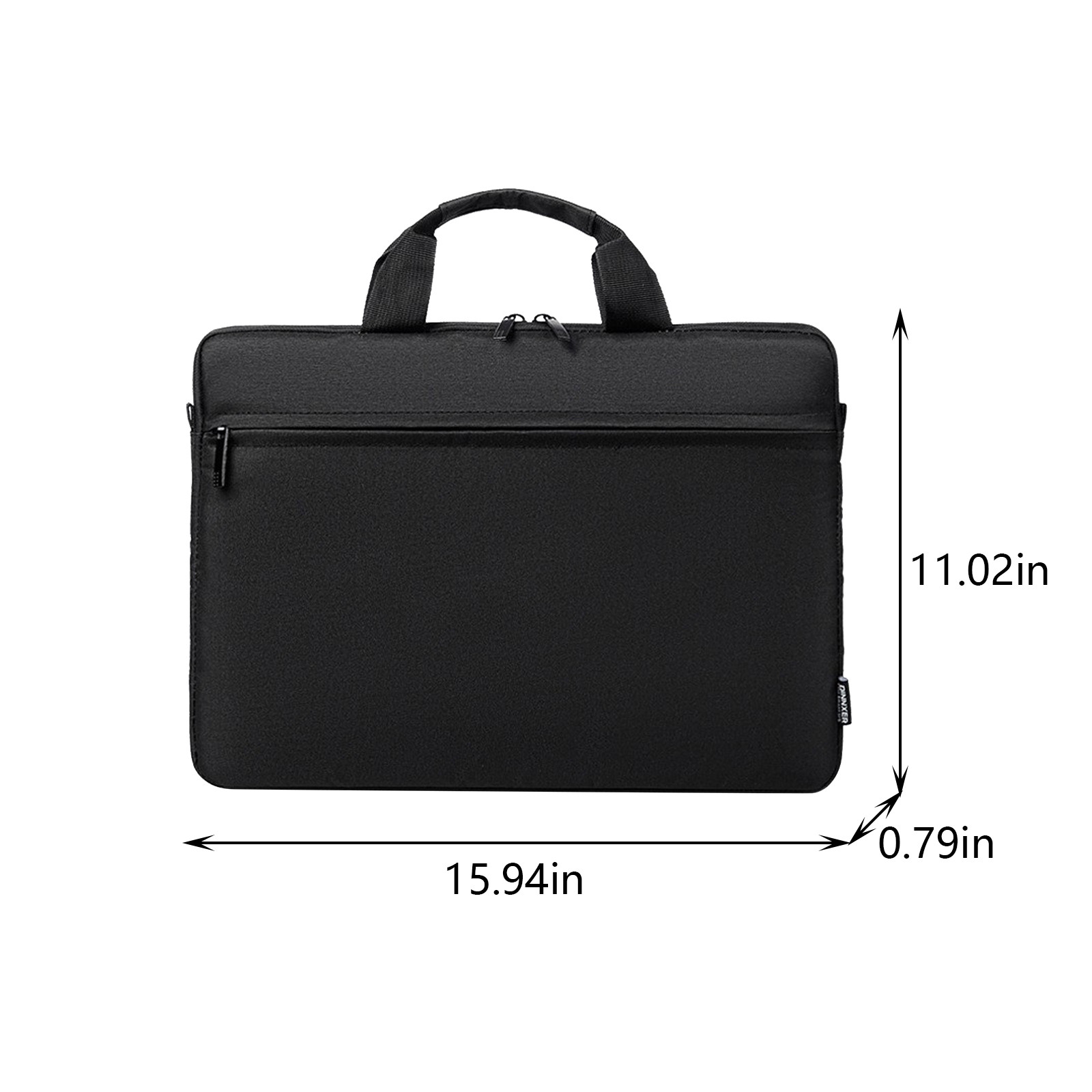 Wovilon Laptop Bag 15.6 Inch Briefcase Shoulder Bag Water Repellent Laptop Bag Satchel Tablet Bussiness Carrying Handbag Laptop Sleeve for Women and Men-Charcoal Black - image 4 of 8
