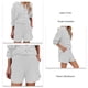 thumbnail image 4 of Inicio Camisas Pantalones Cortos TrajePijama De Botonadura Sencilla Conjunto Bolsillos Con Cuello De Solapa Para Exteriores ANGGREK Otros, 4 of 6