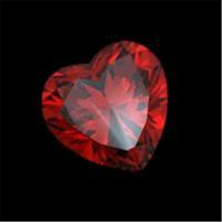 Si Ruby - Harry Chad Enterprises 7572 2 CT Si Red Loose Sparkling Heart Cut Red Ruby