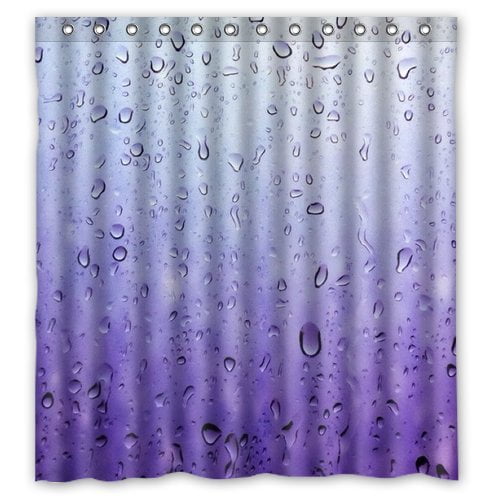 TOUXIHAA Raindrop Shower Curtain Bathroom Curtain Set with Hooks Size 66x72 inches