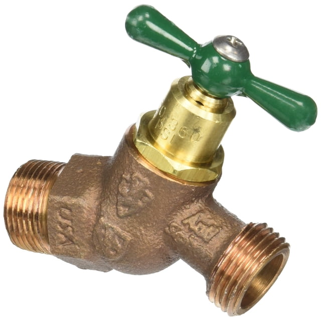 Manguera de tubo macho de 3/4 pulgadas con punta de flecha, latón y plomería