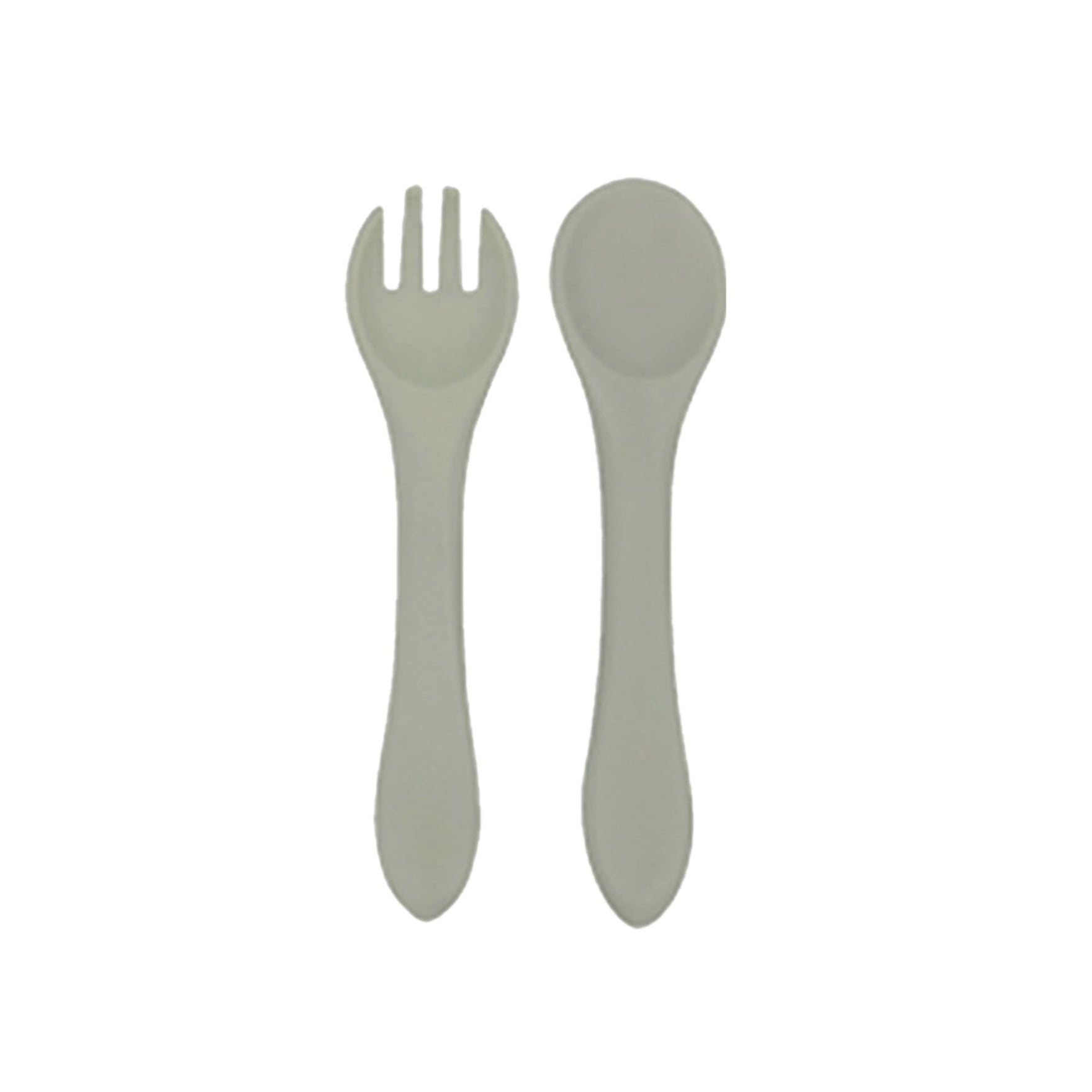Bebcare Tiger Silicone Spoon and Fork Set, 3-Pack, Multi-color, Dishwasher Safe, Durable, BPA-Free