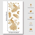 thumbnail image 3 of Peacock Stencil, Reusable PET Peacock Tempalte DIY Art and Craft Painting Wall Stencils 39.4×15.8 Inch for Painting on Wood Canvas Paper Furniture Wall, 3 of 9
