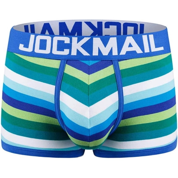 JOCKMAIL Boxer Men Underwear Men Boxer Briefs Rainbow Mens Bodysuit Trunks Pants Breathable Underpants