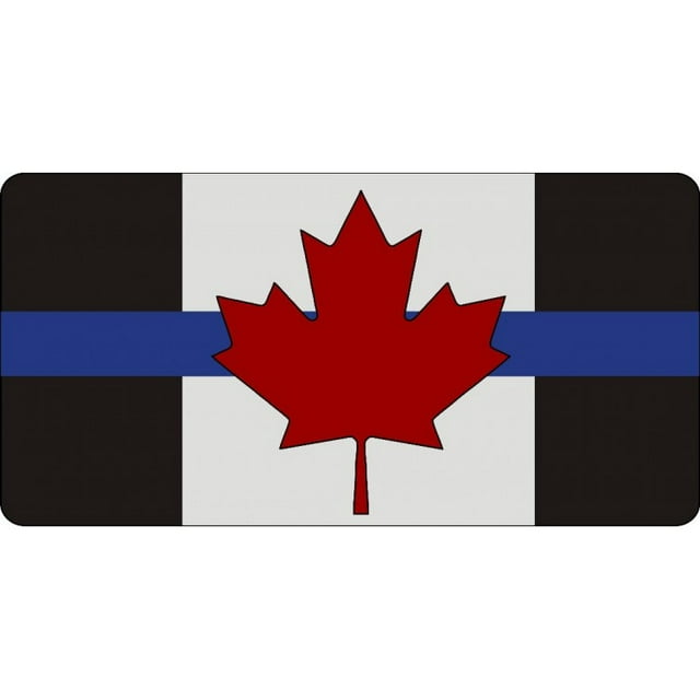 Canada Thin Blue Line Flag #2 Photo License Plate