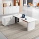 thumbnail image 4 of Luxury Computer Office Desk Executive Modern Set White Arts Professional Desk Tables Studio Mesa Para Computador Home Furniture My Lux Decor Round, 4 of 18