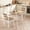 White, variant on 3 Pcs Modern Dining Table Set with Upholstered Chairs Wood Grain Kitchen Table with Metal Frame Space-Saving Dinette Furniture for Apartment Studio and Small Dining Spaces White