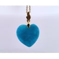 thumbnail image 3 of 22mm Blue Jade Heart Gold Necklace, 3 of 7